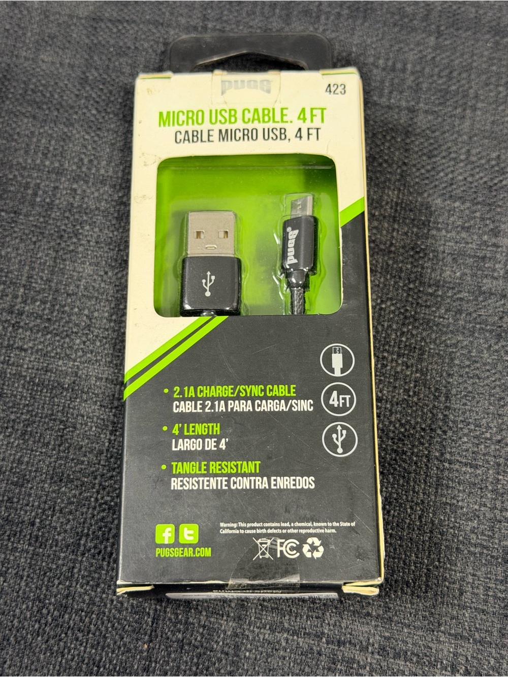 🎀 5 for $25 🎀 Micro USB 4ft Charging & Sync Cable - Black